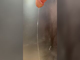 Bulbourethral fluid draining from my flabby jock