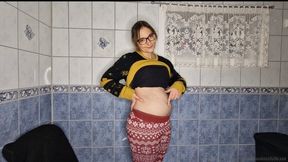 My Bloated Belly in PJs - 1080p HD