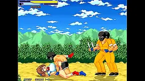 Cute fighter girl having sex with men in Inma fist action hentai game
