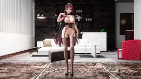 Raiden Mei Honkai Impact Hentai Dance Big Boobs MMD 3D - Red Hair Color Edit Smixix