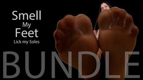 Smell Feet Bundle - Smell My Feet and Lick my Soles - Foot Worship - Kylie Jacobsx - MP4 720p HD