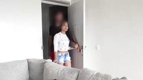 Watch inviting side piece's scene