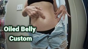 Oiled Belly Massage & Belly Button Play