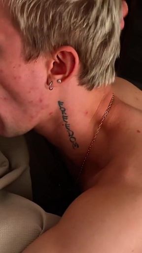 Guy with Huge Cock Fucks Young Guy Deep in Throat and Fills His Tight Ass with Cum