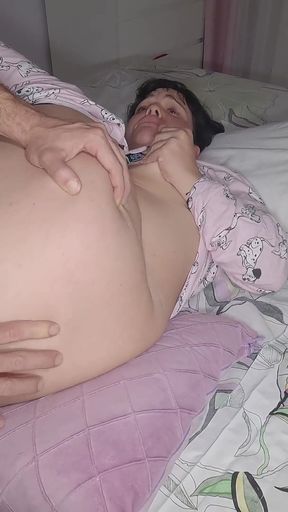 My Aunt Wants Me to Fuck Her Big Hairy Pussy and Cum Inside. Hot MILF Homemade Sex