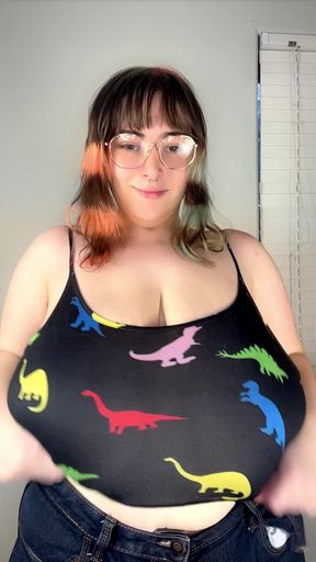 Big Titty MILF Jumps Around