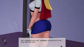 Horny Batgirl & Supergirl Get Trained By Harley Quinn In Steamy Justice League Anime Scene