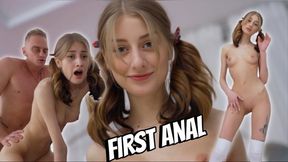 A Skinny Girl & Fat Cock Test Anal Strength With Sasha Paige