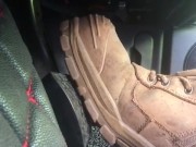 WORN OUT SAFETY BOOTS - PEDAL PUMPER