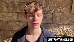 Hot twink Jack Davis goes on road trip with friends and fucked