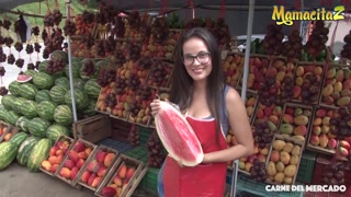 Carne Del Mercado - Nerdy Colombian Teen Makes Her Very First Porn Movie