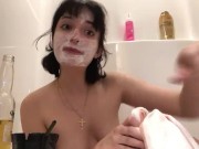 Stoner Girl Takes a Bath with CBD