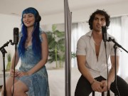 Blue-Haired Goddess Jewelz Blu Has An Intense Orgasm While Riding Zane Walker