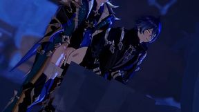 Varka x Flins - Genshin Influence Yaoi Anime porn Cartoon