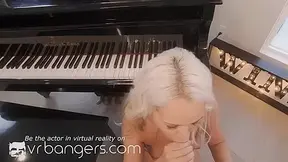 VR BANGERS Skinny blonde teen 18+ fucks her private piano teacher