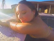 KIM IVORY POOL FUCK