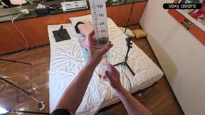A Slender Country Amateur in Raw POV Footage with Multiple Angles and Intense Creampie Action