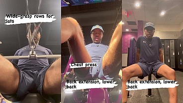 Boner in the gym