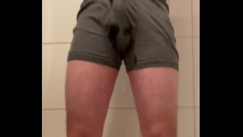 Short Pee in Boxers