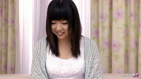 Uncensored JAV Masturbation to Intense Orgasm with Hitachi for Japanese Teen at Casting