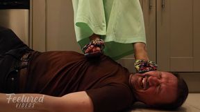 Miss Fair Trade & Feetured Videos as Foot Slave Dan - You Offended Me, So You Get Trampled