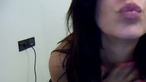 Dreamy Dark Haired Beauty Gets Naked