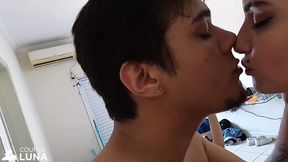 Hot Brazilian Girls Fucking on the Balcony and Doing DP with Their Boyfriends in the Couple Swap!