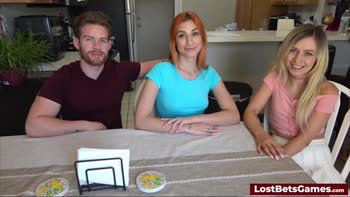 Game's Naughty Strip Challenge: Redhead & Friends Get Naked