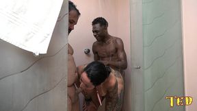 quando o dotado saiu do chuveiro ted aproveitou a situacao e entrou - elisa sanches - higor negrao - kadu nunes