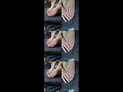 Footjob left my feet glazed in cum so fast 😳💦