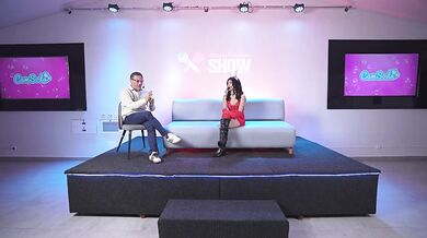 Teen Anal Queen does DP in special Christmas show and ends up with a juicy double facial cumshot.