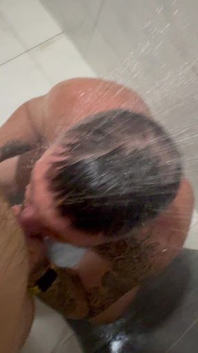 Sucked in the shower after training