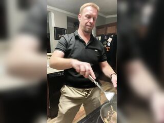 Bull Weenie Serving your Hotwife my Meat Slab and House Made Dressing while I make Burgers LOL