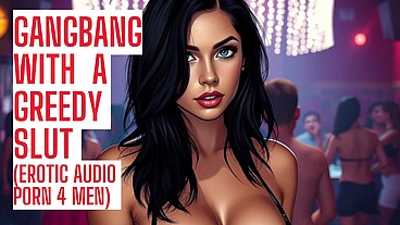 Innocent teen gets fucked hard in gangbang audio porn