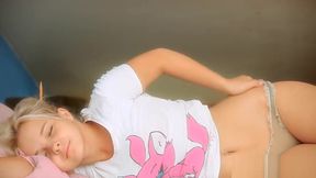 Aroused blonde teen 18+ girlie monroe pie is y