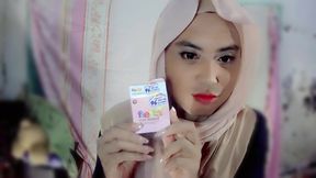 I tried a flavored condom for the first time by tasting it with my mouth