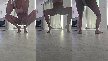 A Quick Warmup Of Elevated Squats, Quick Balance Holds, Playful Plyo and Dance Steps Before Cleaning