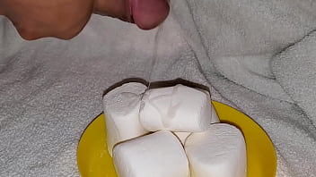 Cum soaked Marshmallows are delicious any time of day.