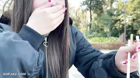 Asian Angel: Seed-filled blowjob and ass worship