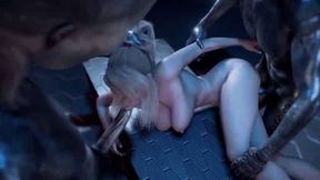 Samus gets gangbang by aliens