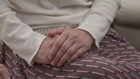 Grandma with big tits eats her own descendants