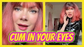 Cum In Your Eyes JOI Sissy Self Facial and Bukkake Fantasy