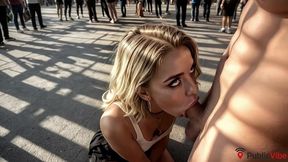 did she really think that her small tits wouldn t drive anyone crazy and that someone wouldn t start fucking her right on the street in front of everyone? [ai]