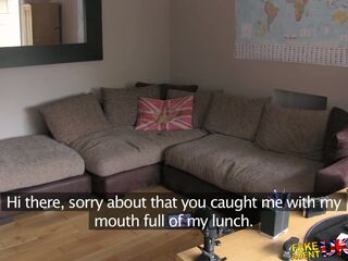 FakeAgentUK Golden-haired wannabe likes sucking and screwing agents knob