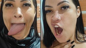 SEE THAT BIGGEST TONGUE AND SMELL HER BURPS BY KIARA FULL HD