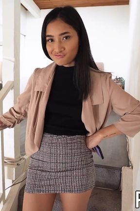 Broke Asian Realtor Avery Black Pays Contractor with Deepthroat &amp; Facial Bliss