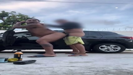 BrunoM Car Wash Fuck  South Africa