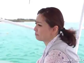 Yurie Matsushi Enjoying Double Penetration Pleasure On Luxe Yacht