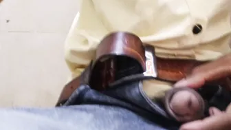 Black Daddy Barebacks Sissy Crossdresser in Bathroom Hardcore