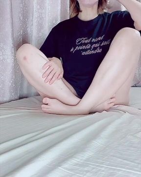 えっちな下着でストレッチ❤